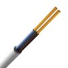 ΚΑΛΩΔΙΟ ΕΥΚΑΜΠΤΟ H05VV-F 2Χ2,5mm² ΛΕΥΚΟ (100m/roll) EUROLAMP – 150-13104