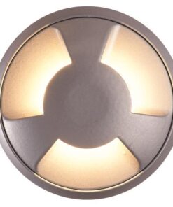 ΦΩΤΙΣΤΙΚΟ ΔΑΠΕΔΟΥ ΕΞΩΤΕΡΙΚΟ 3F LED 3W IP65 12V Φ68X24mm ΜΑΥΡΟ PRO EUROLAMP 145-52520