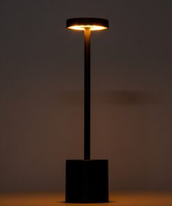 GloboStar® JOJO 76521 Μοντέρνο Επιτραπέζιο Φωτιστικό Πορτατίφ LED 1.5W 105lm 120° DC 5V Επαναφορτιζόμενο με Μπαταρία Li-ion 1800mAh – Διακόπτη Αφής με 3 Εναλλαγές Φωτισμού CCT Θερμό – Φυσικό – Ψυχρό 1500K – 4500K – 6000K Dimmable – D8 x H34cm – Ασημί