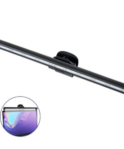 GloboStar® 76552 Φωτιστικό Οθόνης Anti-Glare E-Reading LED 5W 565lm DC 5V με Καλώδιο Τροφοδοσίας USB 2.0 & Ενσωματωμένο Χειριστήριο Εναλλαγής Χρωμάτων CCT Θερμό Λευκό 2700K – Φυσικό Λευκό 4500K – Ψυχρό Λευκό 6000K Dimmable Μαύρο Μ26 x Π4.5 x Υ4.5cm