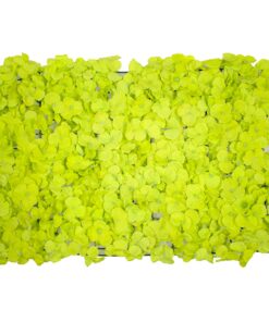 GloboStar® 78324 Συνθετικό Πάνελ Φυλλωσιάς – Κάθετος Κήπος Άγρια Ορτανσία Λαχανί Μ60 x Υ40 x Π5cm