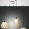 Κρεμαστό Φωτιστικό   Fabas Luce Fiona 3X E27 Μελί     – 3496-47-125