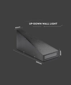 LED απλίκα 4W αρχιτεκτονικού φωτισμού 3000K θερμό λευκό με μαύρο σώμα V-TAC – 218297