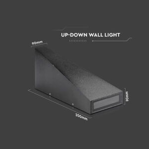 LED απλίκα 4W αρχιτεκτονικού φωτισμού 3000K θερμό λευκό με μαύρο σώμα V-TAC – 218297