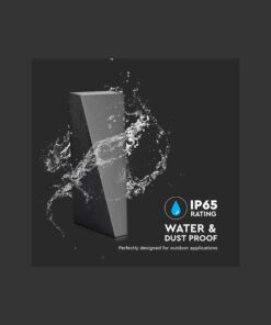 LED απλίκα 4W αρχιτεκτονικού φωτισμού 3000K θερμό λευκό με μαύρο σώμα V-TAC – 218297