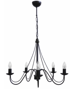 Φωτιστικό πολύφωτο S-11 5/L  Μαύρο  Heronia – 01-0240