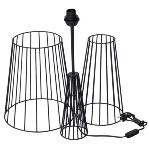 FLB-11 ΜΑΥΡΟ-BLACK ΔΑΠΕΔΟΥ ΒΑΣΗ (ΚΙΤ-3ΤΕΜΑΧΙΩΝ)h130 x Φ32 Heronia – 09-0161