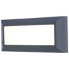 Lutec Helena Frame Φωτιστικό Τοίχου Εξωτερικού Χώρου Σκούρο Γκρι LED 400lm 4000K IP54 – 5191601118