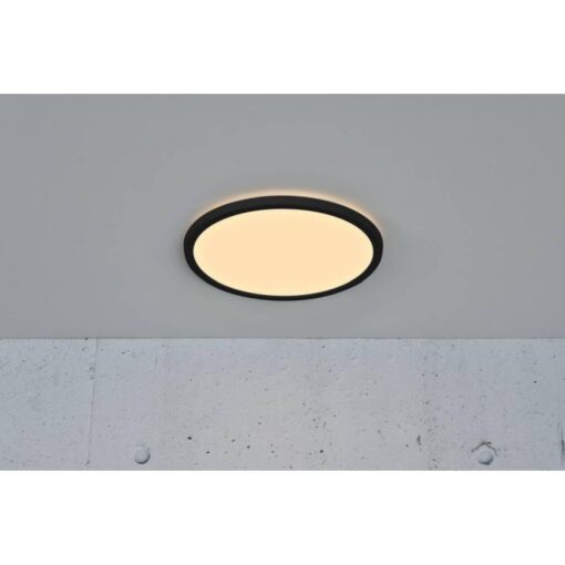 Nordlux Oja 29 Φωτιστικό Οροφής Μαύρο IP54 LED 14.5W 3000K/4000K  –  2015026103