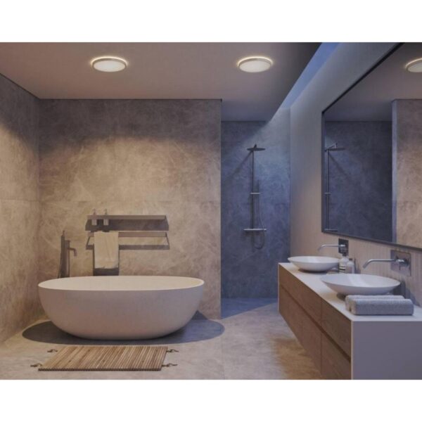 Nordlux Oja 29 Φωτιστικό Οροφής IP54 Νικελ  LED 14.5W 3000K/4000K  – 2015026133