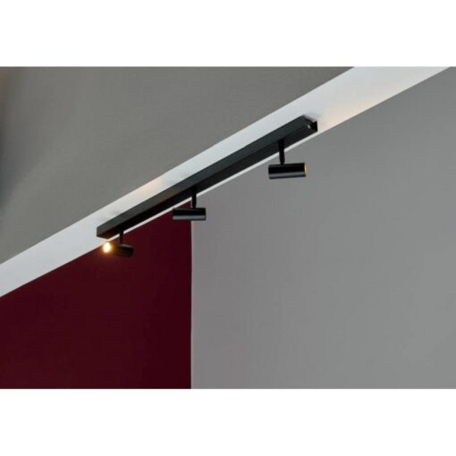 Nordlux Omari 3-Spot  Σποτ Φωτιστικό  Μαύρο LED 3.2W 3000K Μαύρου Χρώματος  –  2112193003