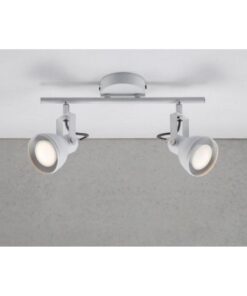 Nordlux Aslak 2-Spot Σποτ Φωτιστικό Λευκό GU10 Μεταλλικό – 45730101