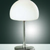 Επιτραπέζιο Φωτιστικό   Fabas Luce Gaia G9   Νίκελ Σατινέ Με Dimmer Αφής    – 3569-30-178