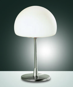 Επιτραπέζιο Φωτιστικό   Fabas Luce Gaia G9   Νίκελ Σατινέ Με Dimmer Αφής    – 3569-30-178