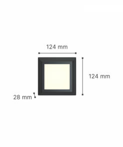 it-Lighting George LED 3.5W 3CCT Outdoor Wall Lamp Anthracite D:12.4cmx12.4cm (80201540)