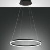 Κρεμαστό Φωτιστικό   Fabas Luce Giotto LED 36W  Μαύρο Dimmable  3780lm Θερμό 3000K – 3508-40-101