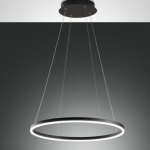 Κρεμαστό Φωτιστικό   Fabas Luce Giotto LED 36W  Μαύρο Dimmable  3780lm Θερμό 3000K – 3508-40-101