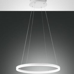 Κρεμαστό Φωτιστικό   Fabas Luce Giotto LED 36W  Λευκό Dimmable  3780lm Θερμό 3000K – 3508-40-102