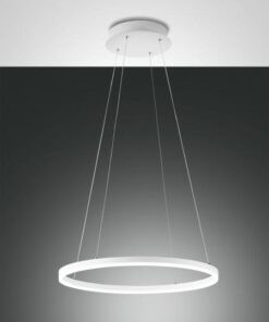 Κρεμαστό Φωτιστικό   Fabas Luce Giotto LED 36W  Λευκό Dimmable  3780lm Θερμό 3000K – 3508-40-102