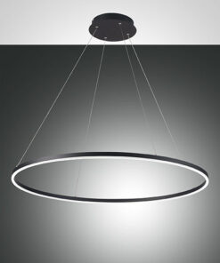 Κρεμαστό Φωτιστικό   Fabas Luce Giotto LED 60W  Μαύρο Dimmable  6700lm Φυσικό – 3508-42-101