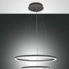 Κρεμαστό Φωτιστικό   Fabas Luce Giotto LED 52W  Μαύρο Dimmable  5320lm Θερμό 3000K – 3508-45-101