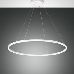 Κρεμαστό Φωτιστικό   Fabas Luce Giotto LED 60W  Λευκό Dimmable  6300lm Θερμό 3000K – 3508-46-102