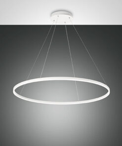 Κρεμαστό Φωτιστικό   Fabas Luce Giotto LED 60W  Λευκό Dimmable  6300lm Θερμό 3000K – 3508-46-102