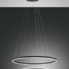 Κρεμαστό Φωτιστικό   Fabas Luce Giotto LED 65W  Μαύρο Dimmable  7050lm Θερμό 3000K – 3508-48-101