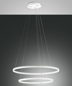 Κρεμαστό Φωτιστικό   Fabas Luce Giotto LED 65W  Λευκό Dimmable  7050lm Θερμό 3000K – 3508-48-102