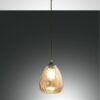 Κρεμαστό Φωτιστικό   Fabas Luce Gisella E27   Μελί     – 3518-40-125