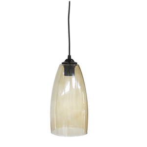 Φωτιστικό  Κρεμαστό  GL-5050/15 1L   Μαύρο -Μελί Heronia – 02-0270