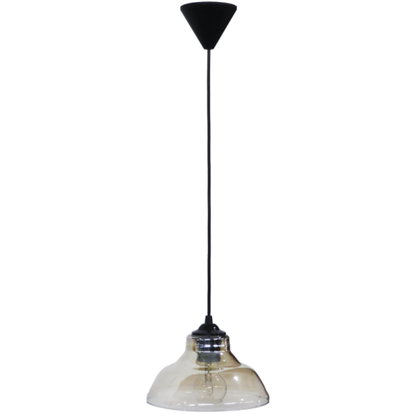 Φωτιστικό  Κρεμαστό  GL-5060/20 1L Φιμέ Heronia – 02-0247