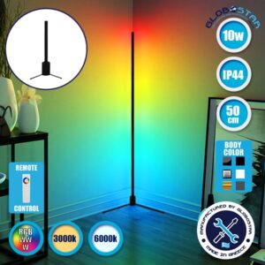 Μοντέρνο Minimal Επιτραπέζιο Μαύρο Φωτιστικό 50cm LED 10 Watt με Ασύρματο Χειριστήριο 2.4G RF & Dimmer RGBW+WW Πολύχρωμο – Ψυχρό – Ημέρας – Θερμό GloboStar ALIEN Design GLOBO-50-9