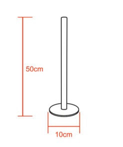 Μοντέρνο Minimal Επιτραπέζιο Μαύρο Φωτιστικό 50cm LED 8 Watt με Ασύρματο Χειριστήριο RF & Dimmer Ψυχρό Λευκό 6000k GloboStar ALIEN Design GLOBO-50-1