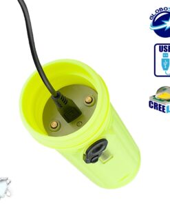 Αδιάβροχος Καταδυτικός Φακός Επαναφορτιζόμενος IP68 με 3 Μπαταρίες 18650 GloboStar 07009