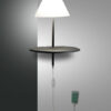 Φωτιστικό Τοίχου  Fabas Luce Goodnight LED 8W  Ανθρακί Με Dimmer  720lm Θερμό 3000K – 3417-20-164
