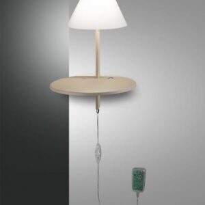Φωτιστικό Τοίχου  Fabas Luce Goodnight LED 8W  Γκρι / Μπεζ  Με Dimmer  720lm Θερμό 3000K – 3417-20-292