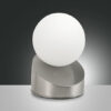 Επιτραπέζιο Φωτιστικό   Fabas Luce Gravity LED 5W  Νίκελ Σατινέ Με Dimmer Αφής  470lm Θερμό 3000K – 3360-30-178