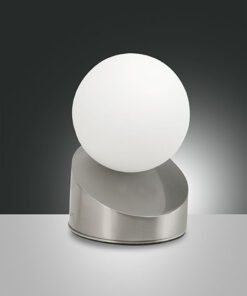 Επιτραπέζιο Φωτιστικό   Fabas Luce Gravity LED 5W  Νίκελ Σατινέ Με Dimmer Αφής  470lm Θερμό 3000K – 3360-30-178