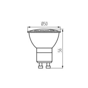 LED Λάμπα GU10 7W Diolamp 120° 540lm 4000K – 7WGU10SNWN