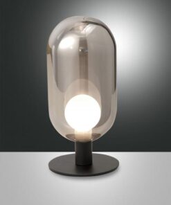 Επιτραπέζιο Φωτιστικό   Fabas Luce Gubbio G9 Φιμέ Με Dimmer Αφής    – 3553-31-126
