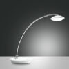 Επιτραπέζιο Φωτιστικό   Fabas Luce Hale LED 8W  Λευκό Με Dimmer Αφής  750lm Θερμό 3000K – 3255-30-102