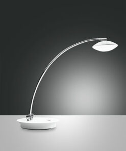 Επιτραπέζιο Φωτιστικό   Fabas Luce Hale LED 8W  Λευκό Με Dimmer Αφής  750lm Θερμό 3000K – 3255-30-102