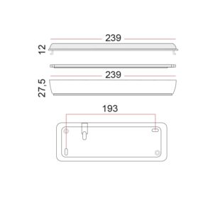 LED Φωτιστικό Ασφαλείας Επιτοίχιο 2W ACA 100lm Ψυχρό 6000K – HAPES263