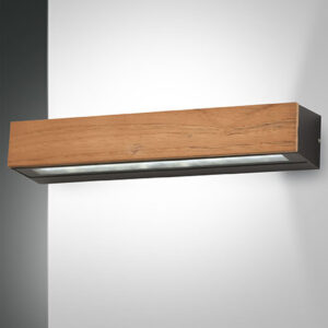Φωτιστικό Τοίχου  Fabas Luce Hazel LED 20W  Ξύλο  IP65 2350lm Θερμό 3000K – 3680-29-165