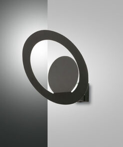 Φωτιστικό Τοίχου  Fabas Luce Hector LED 15W  Μαύρο Dimmable  1680lm Θερμό 3000K – 3664-21-101