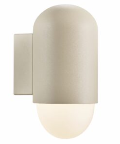 Nordlux HEKA Φωτιστικό Τοίχου Άμμου E27 Αλουμίνιο/Γυάλινο – 2118211008