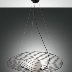 Κρεμαστό Φωτιστικό   Fabas Luce Homa E27  Μαύρο     – 3670-45-101
