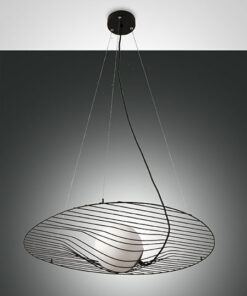 Κρεμαστό Φωτιστικό   Fabas Luce Homa E27  Μαύρο     – 3670-45-101