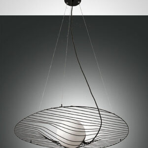 Κρεμαστό Φωτιστικό   Fabas Luce Homa E27  Μαύρο     – 3670-45-101